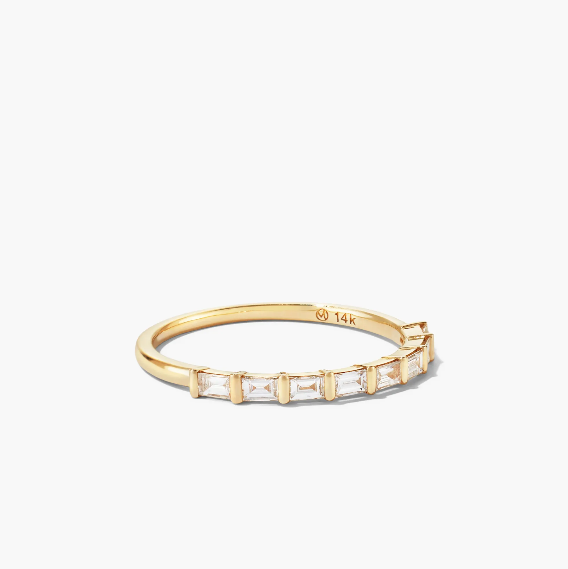 Baguette Diamond Half Eternity Band