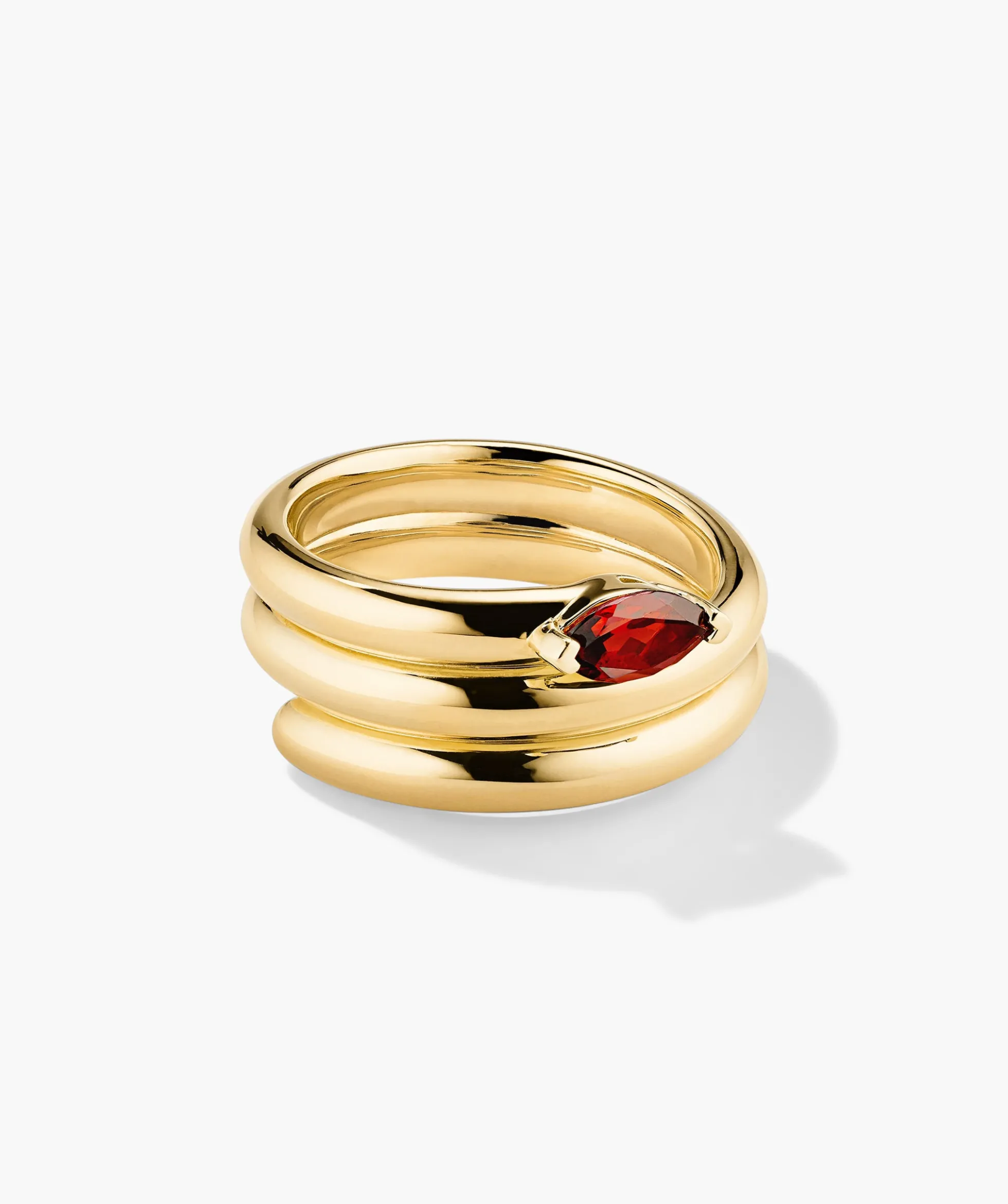 Boa Gemstone Coil Ring