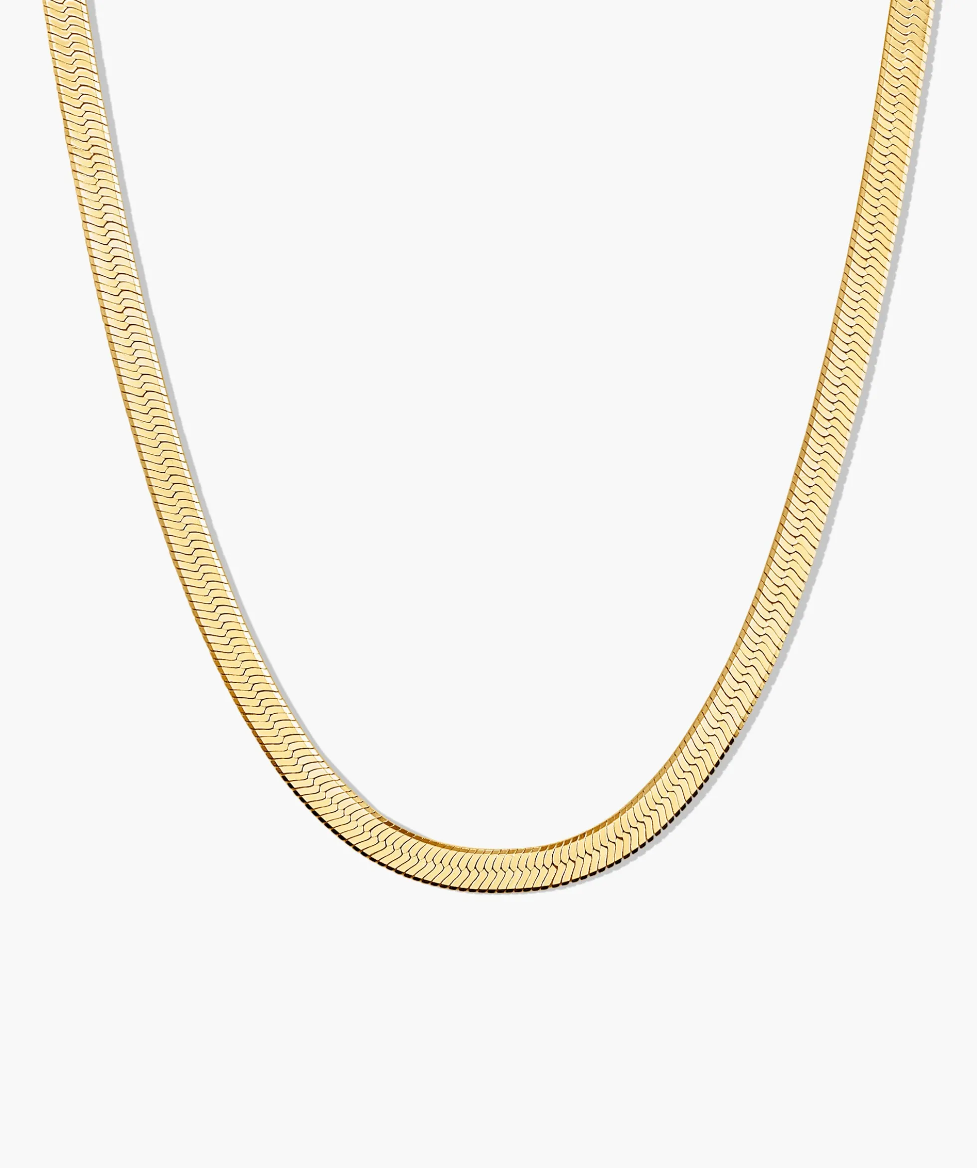 Bold Herringbone Chain Necklace
