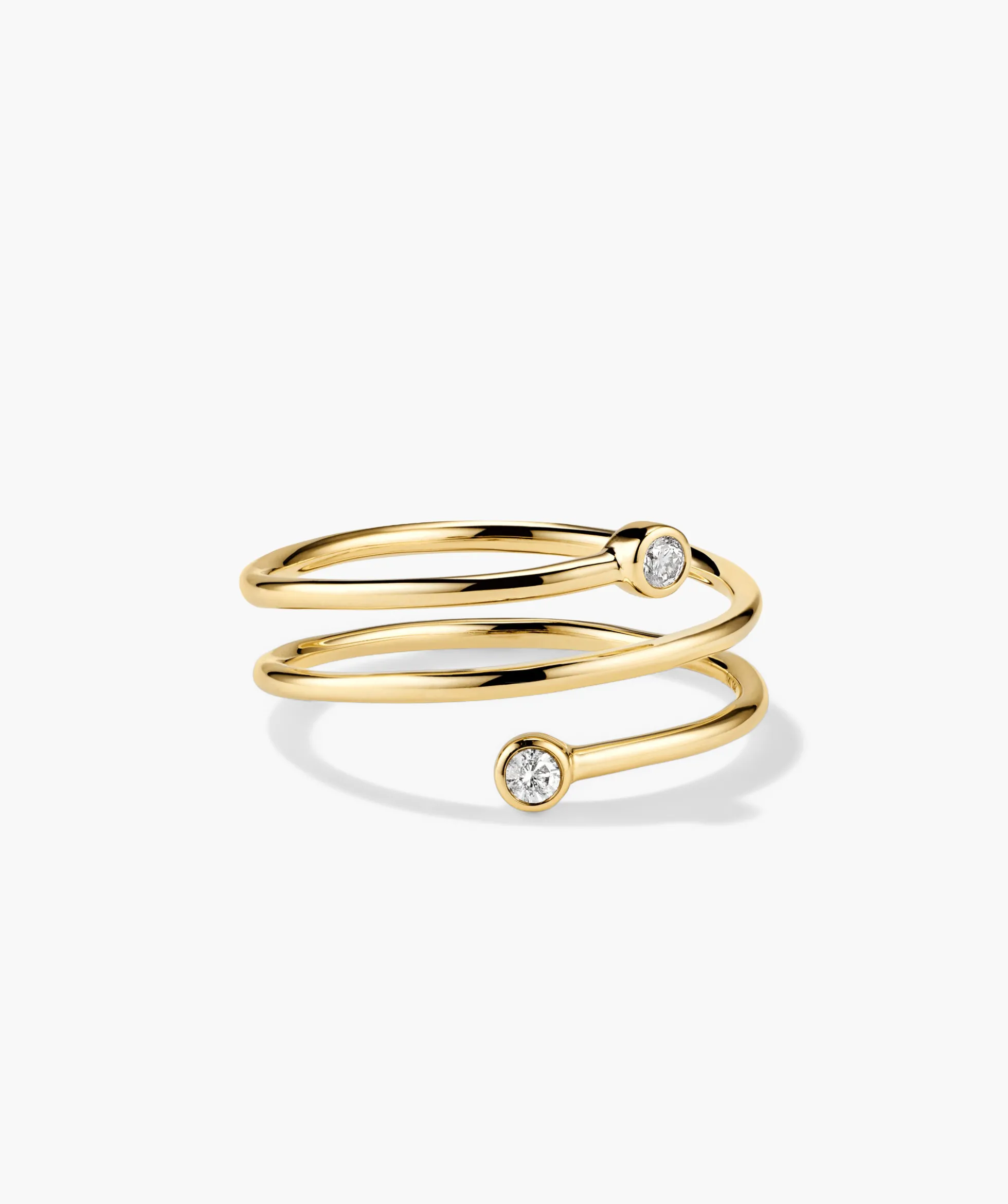 Diamond Coil Ring