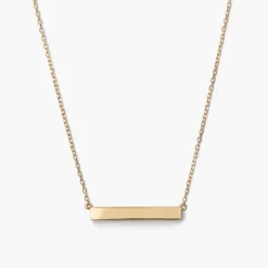 Engravable Bar Necklace