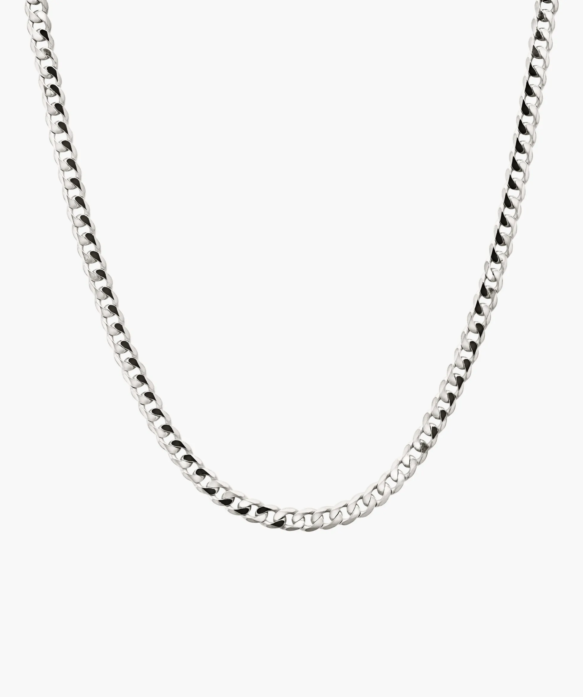 Flat Curb Chain Necklace