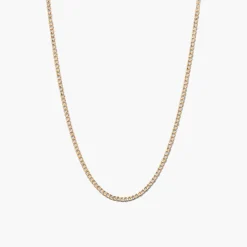 Flat Curb Chain Necklace