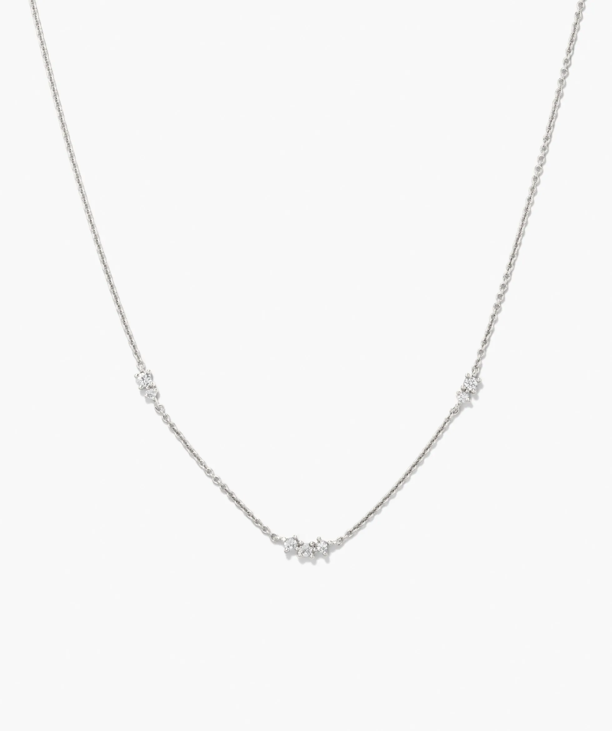 Floating Lab Grown Sapphire Necklace