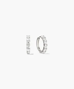 Lab Grown Sapphire Small Hoops