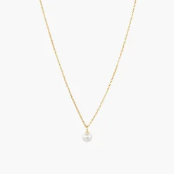 Mini Pearl Pendant Necklace
