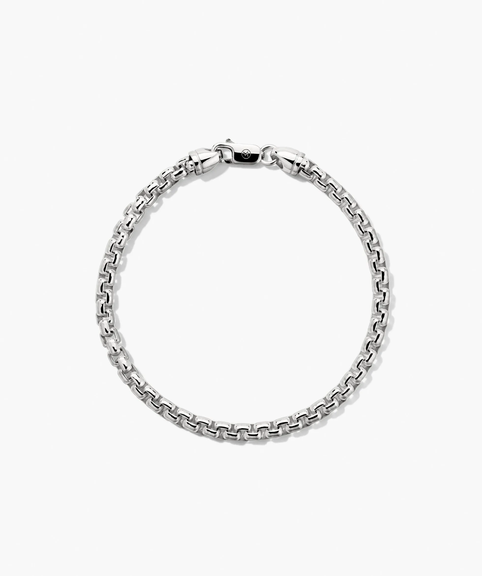 4mm Round Box Chain Bracelet