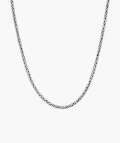 3.7mm Round Box Chain Necklace