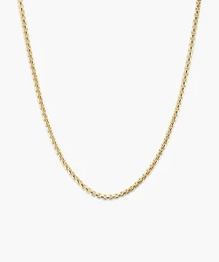 2.5mm Round Box Chain Necklace