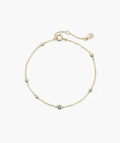 Multi Gemstone Station Bracelet
