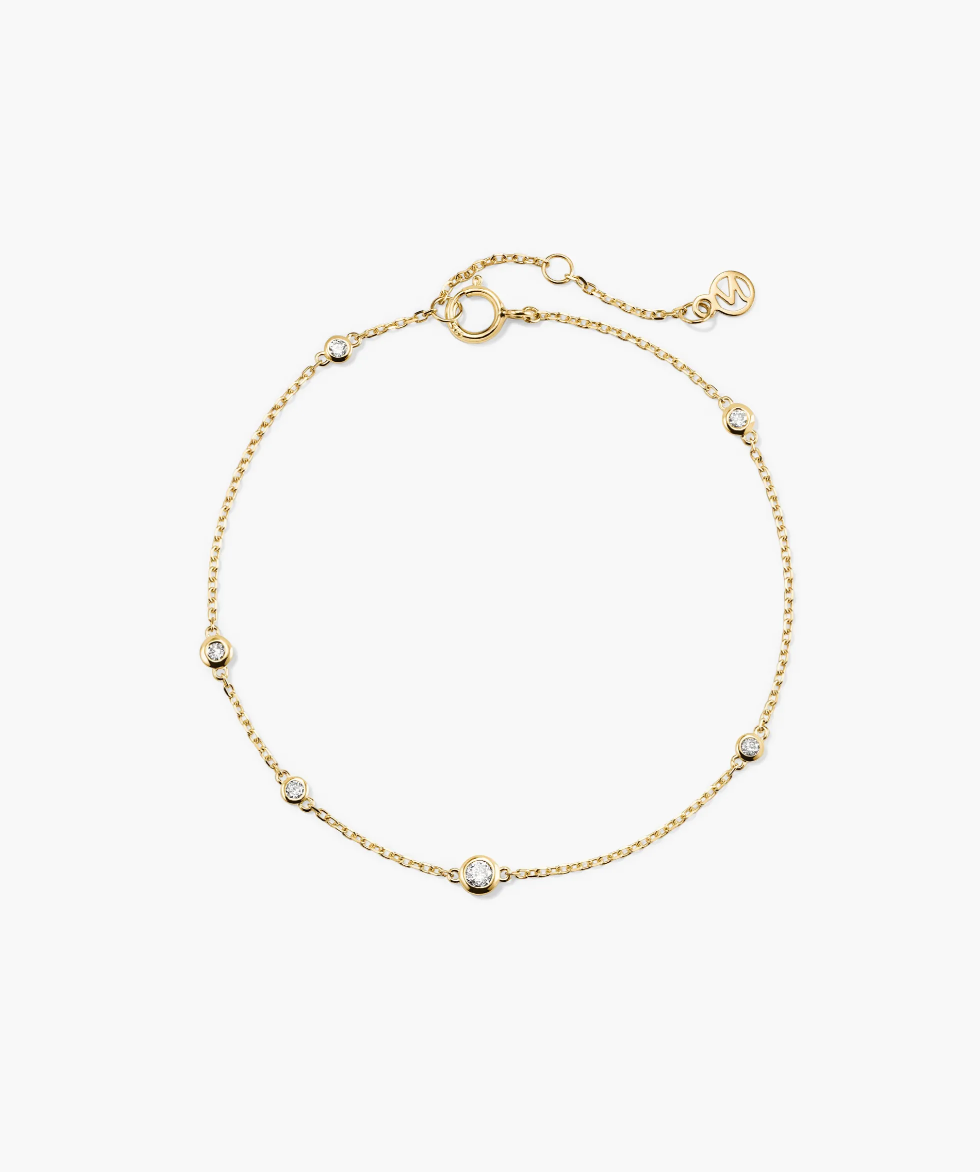 Multi Gemstone Station Bracelet