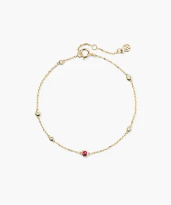 Multi Gemstone Station Bracelet