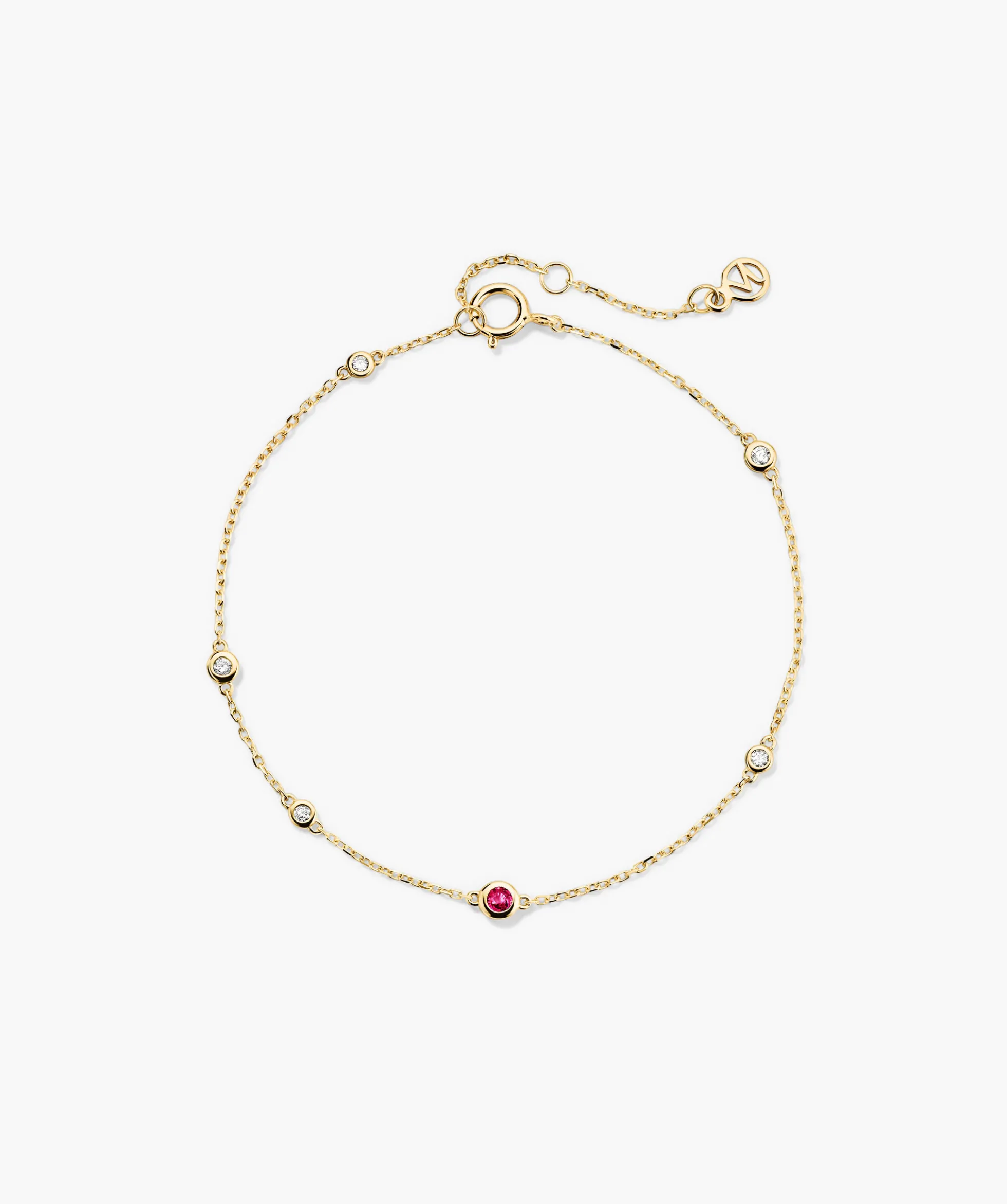 Multi Gemstone Station Bracelet