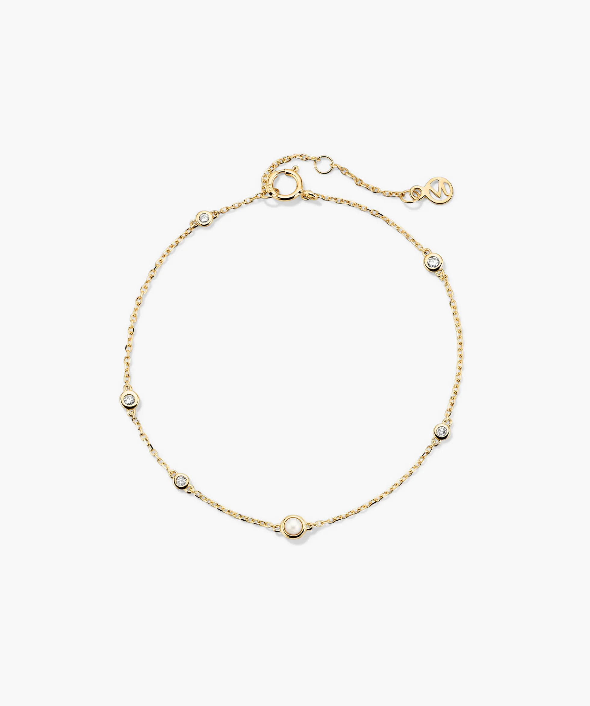 Multi Gemstone Station Bracelet