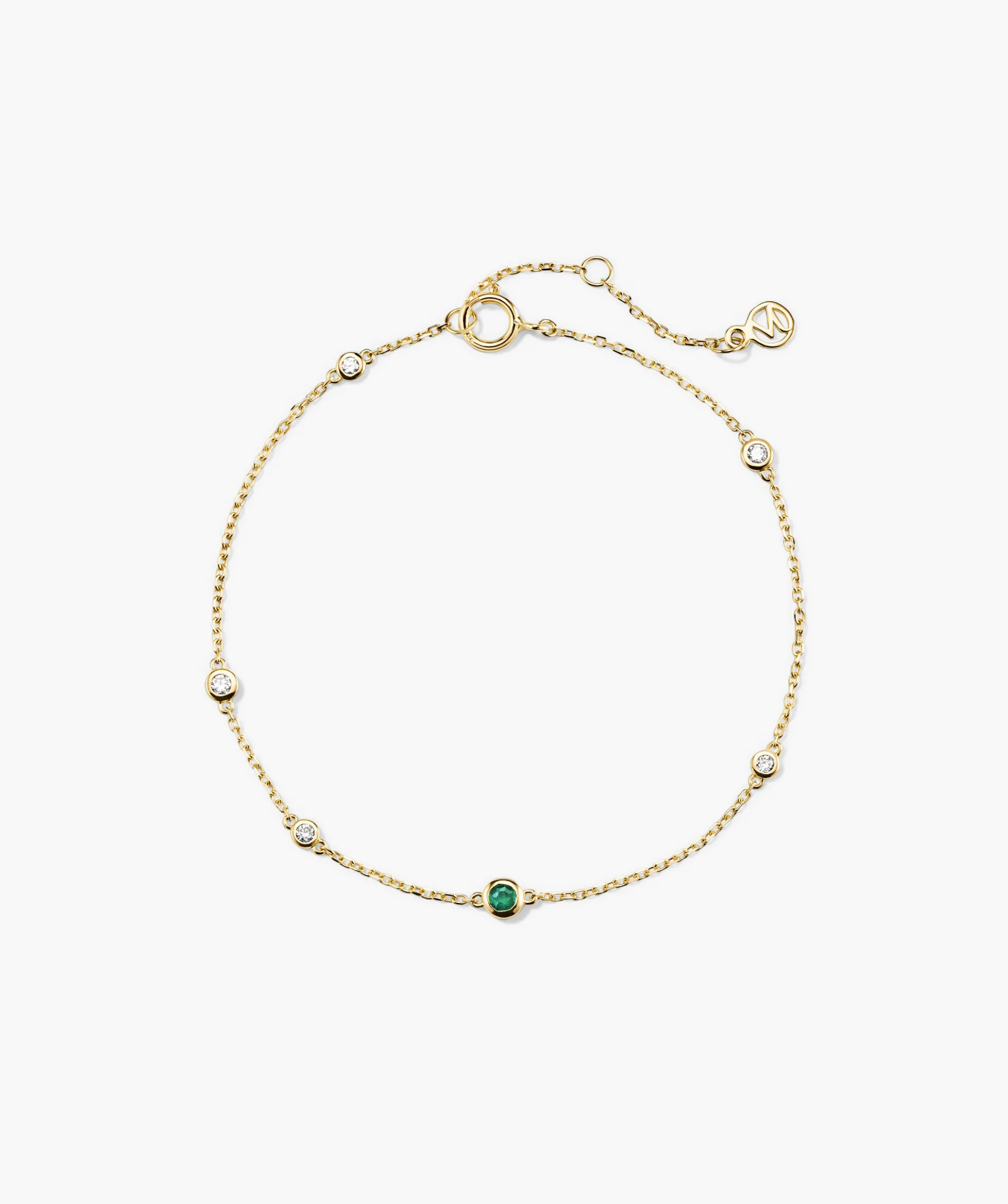Multi Gemstone Station Bracelet