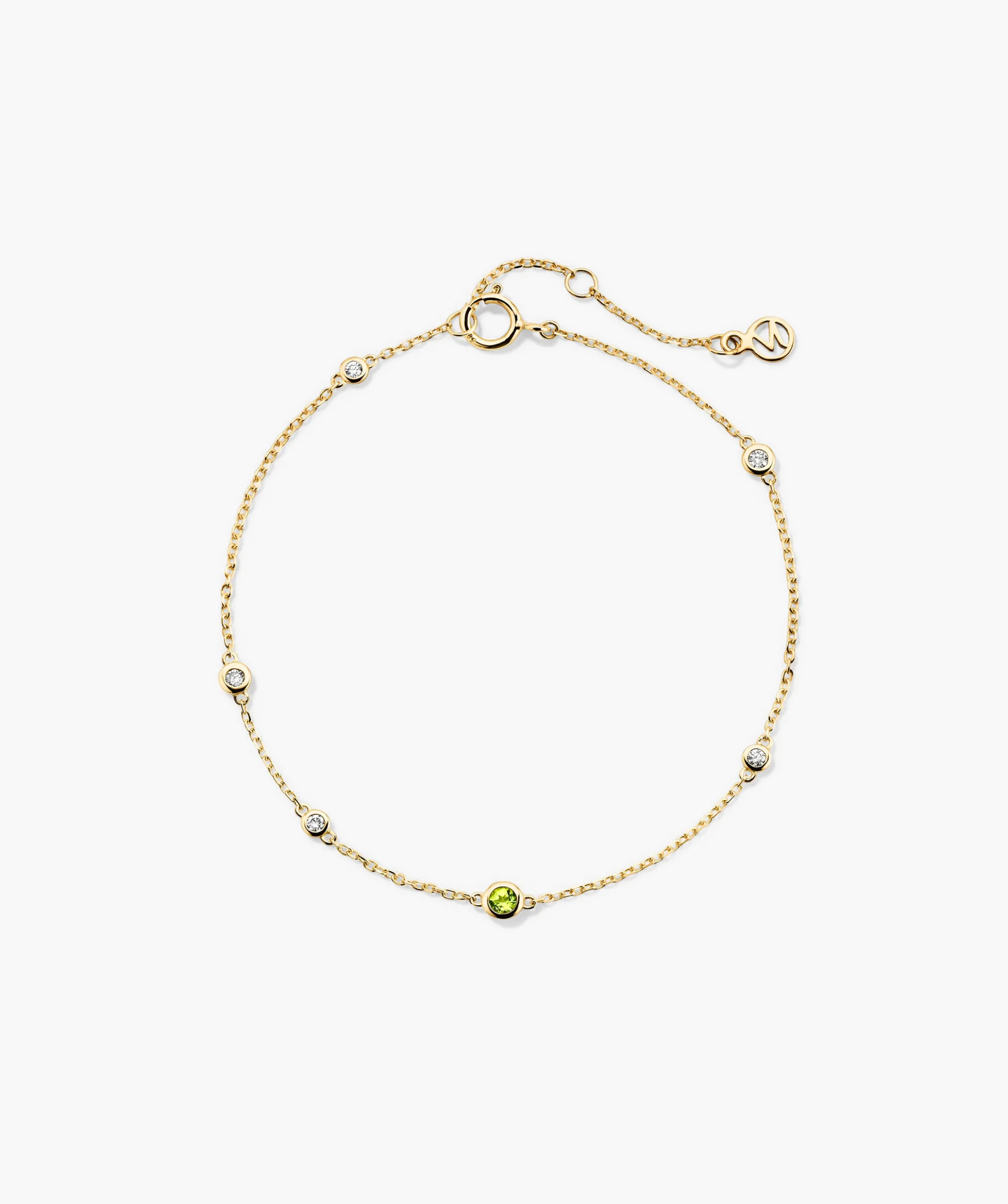 Multi Gemstone Station Bracelet