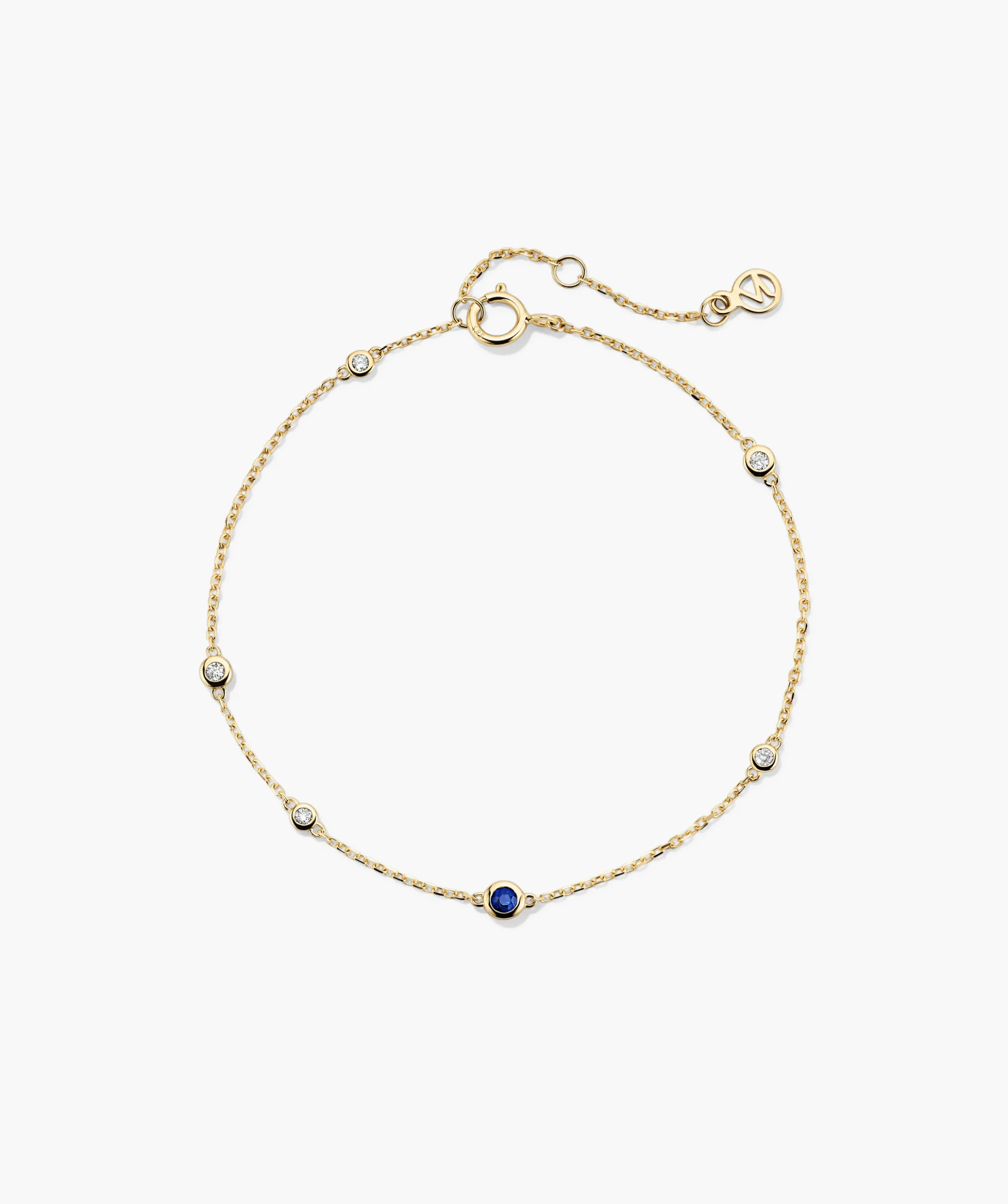Multi Gemstone Station Bracelet