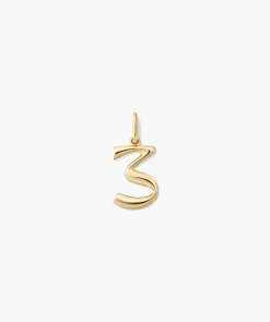 Oversized Number Charm