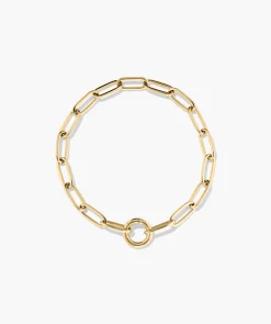 Paperclip Chain Charm Bracelet