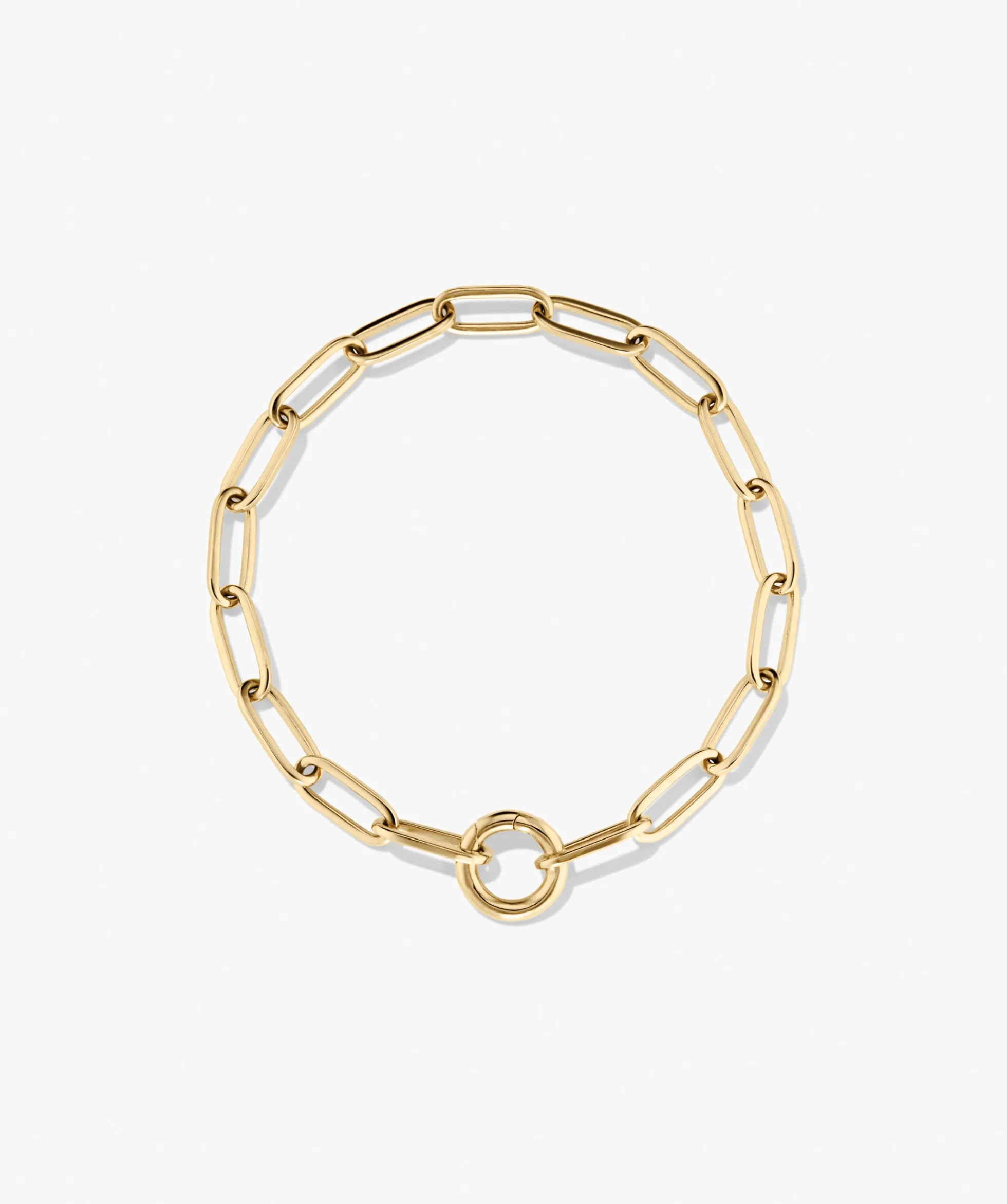 Paperclip Chain Charm Bracelet