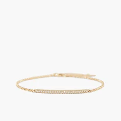 Pave Diamond Bar Bracelet