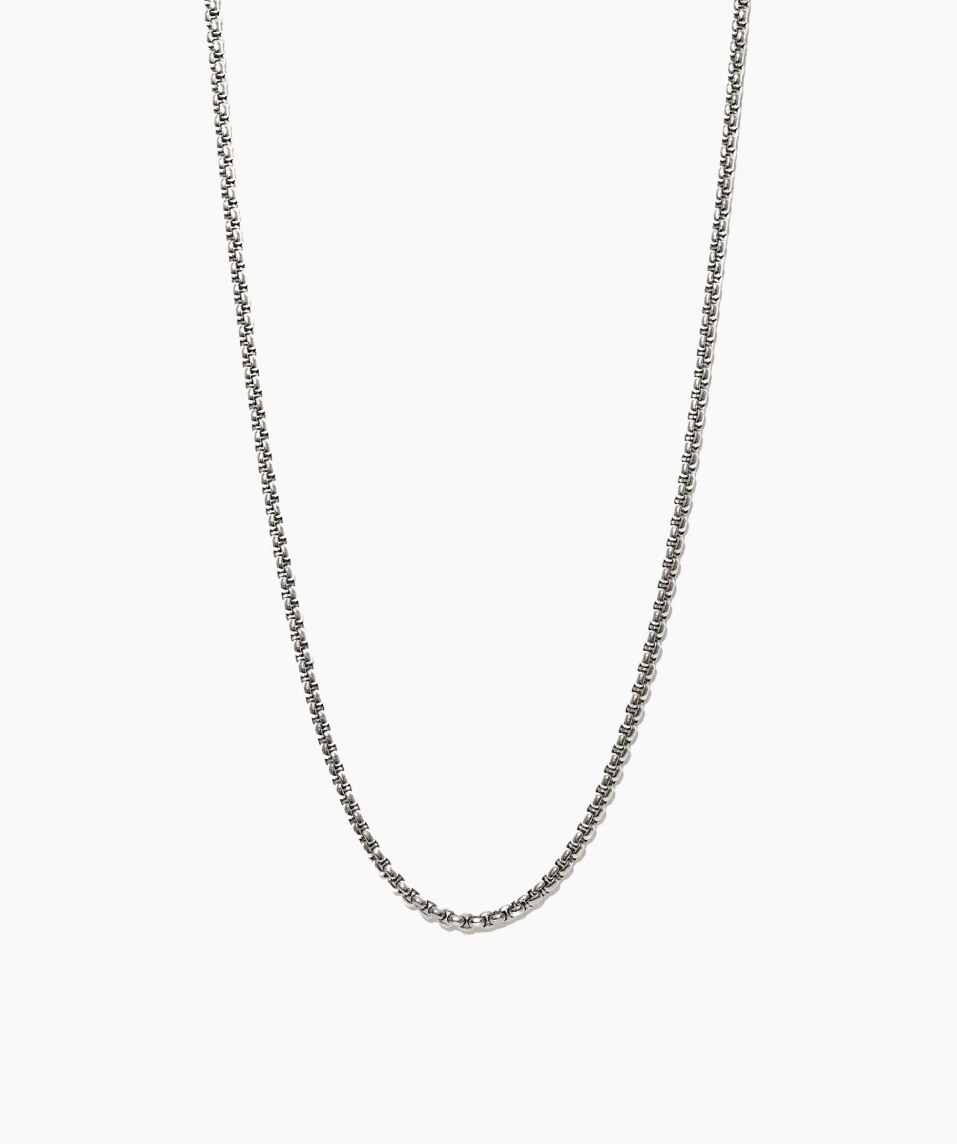 Round Box Chain Necklace