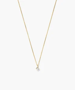 Round Lab Grown Sapphire Necklace