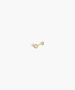 Single Celeste Lab Grown Diamond Triad Stud