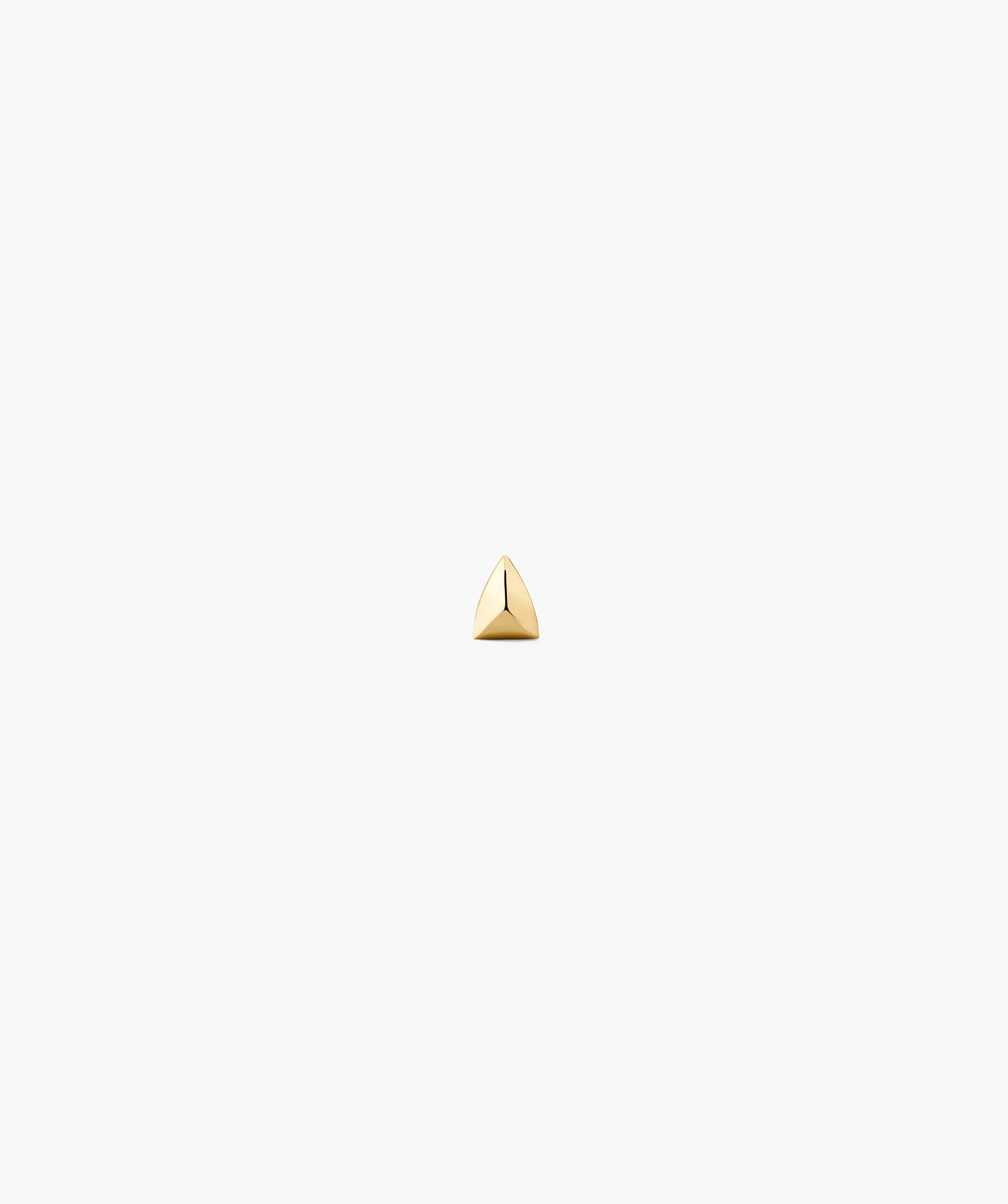 Single Puffy Pyramid Stud