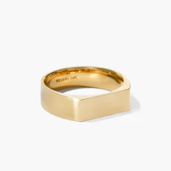 Slim Rectangular Signet Ring