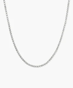Zadie Bezel Lab Grown Sapphire Tennis Necklace