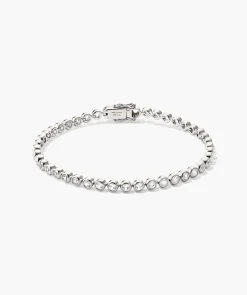 Zadie Bezel Lab Grown Sapphire Tennis Bracelet