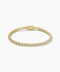 Zadie Bezel Lab Grown Sapphire Tennis Bracelet